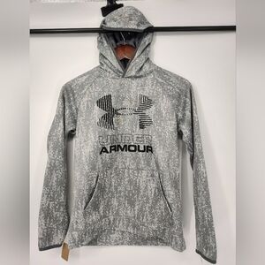 Under Armour ColdGear Gray Digital Print Hoodie Size Youth Large